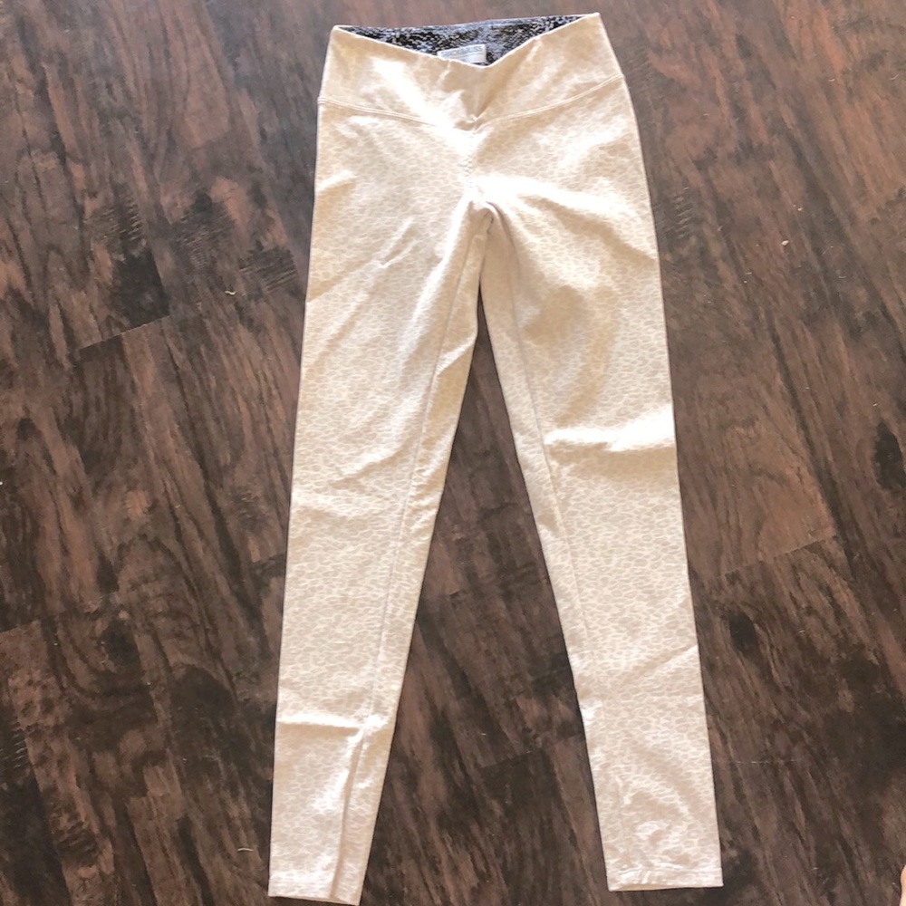 Track and Bliss yoga stretch nude pant leopard